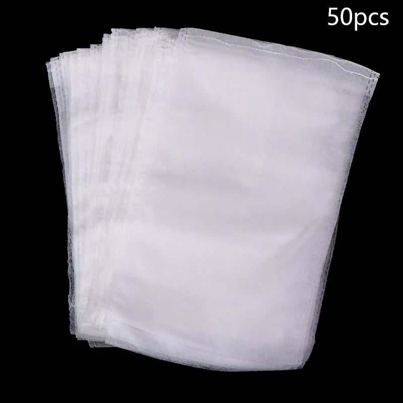50 Pcs Organza Fruit Protection Bags – Anti-Bird Garden Mesh
