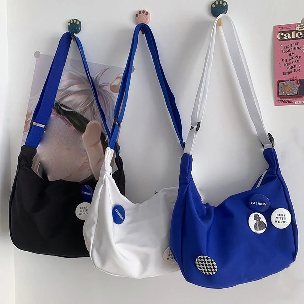 Women's Nylon Messenger Bag – Travel, Gym & Daily Crossbody