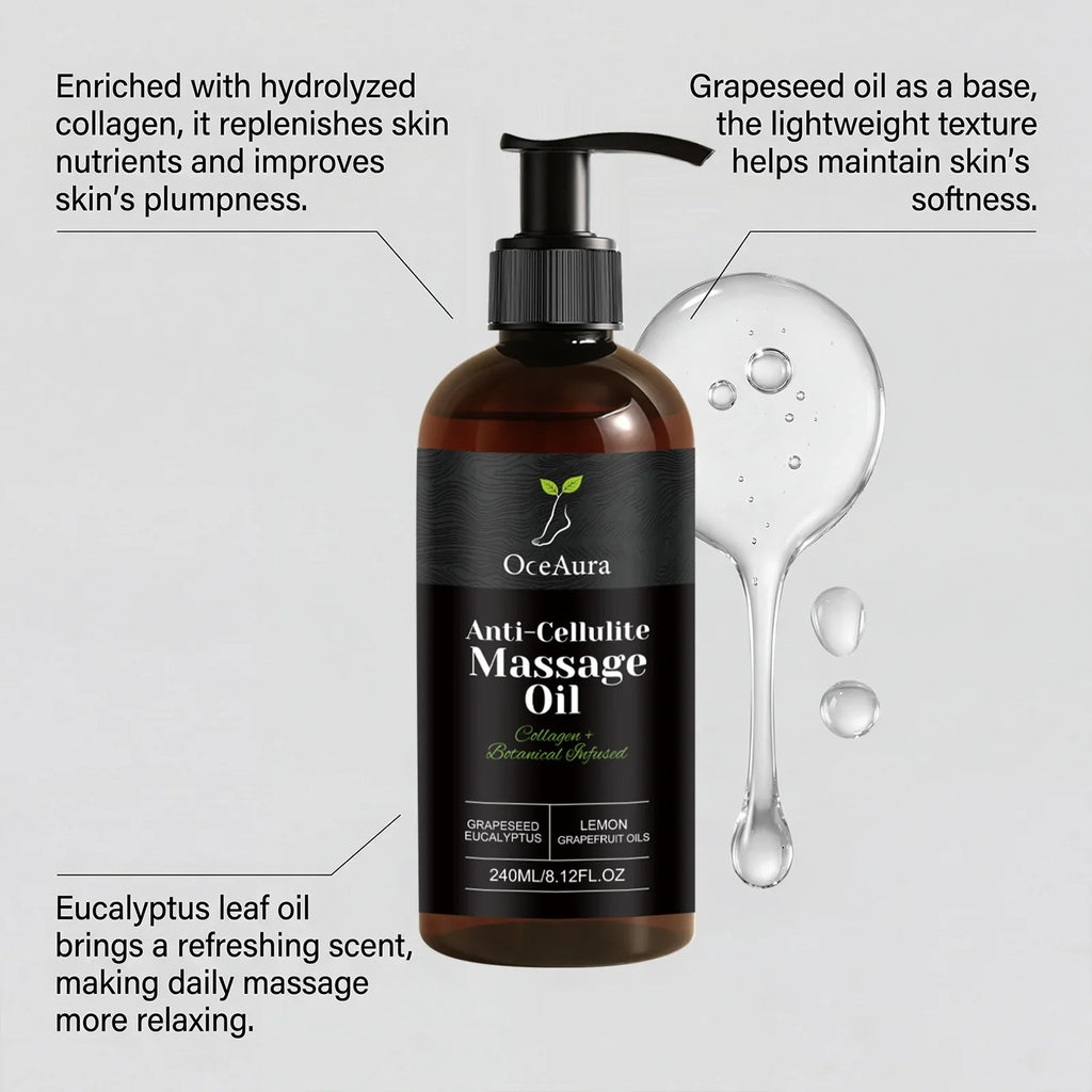 Collagen Anti-cellulite Massage Oil Abdomen Thigh Firming Nourishing