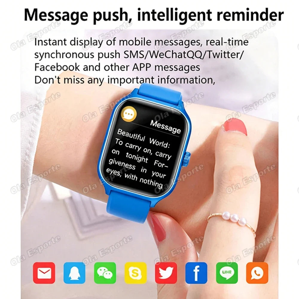 2026 Men's Smart Watch Women's Heart Rate Blood Oxygen Sports Fitness