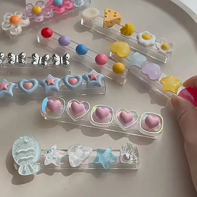 Cartoon Nail Brush Holder Stand | Acrylic Pen Rack Organizer
