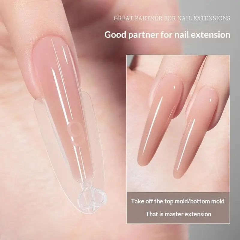 240 Pcs Dual Nail Forms – 15 Sizes Coffin Almond Square Molds