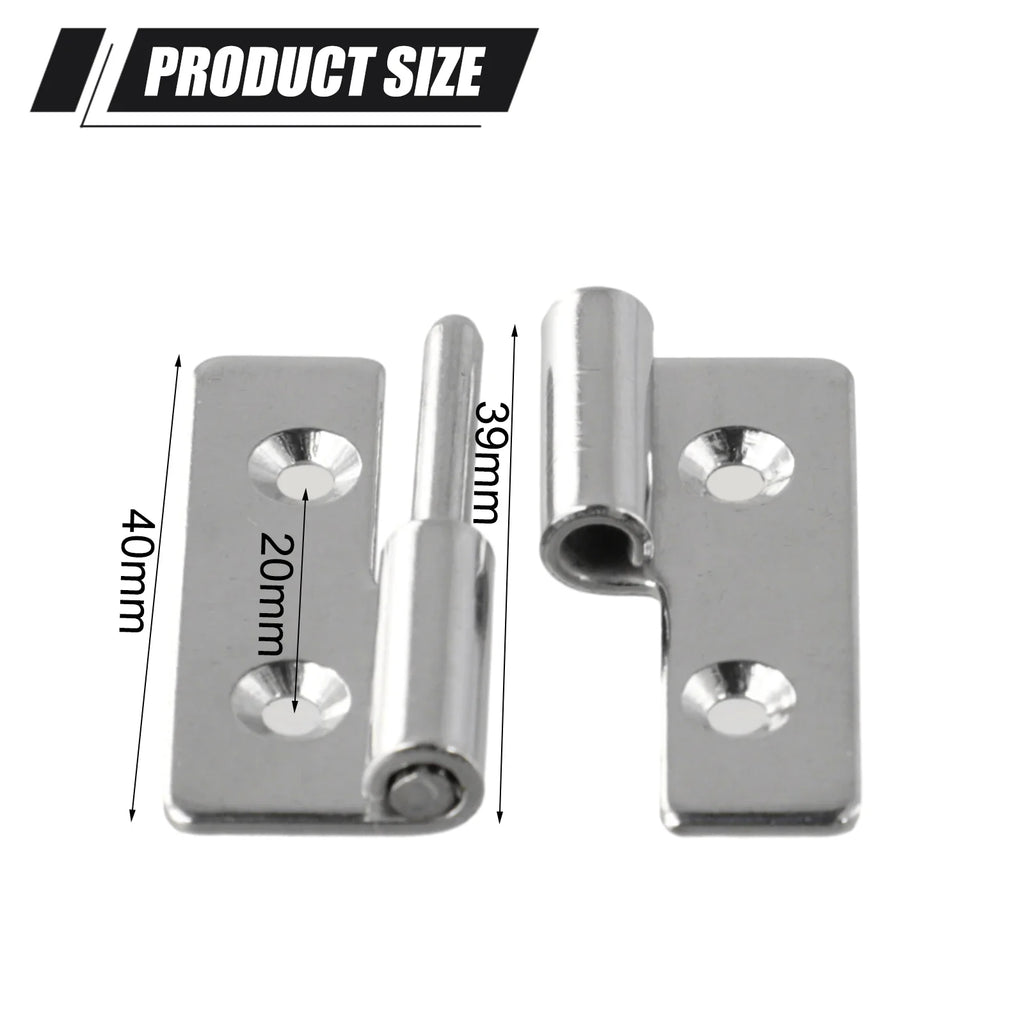 Detachable Hinge Slip Joint Flag Lift Off Door Stainless Steel