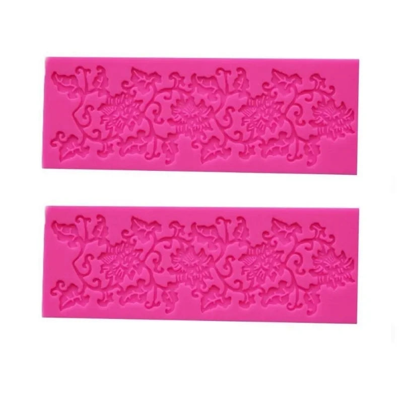 Bloemen Wijnstok Silicone Cake Mold Lace Flower Leaf Design Sugar