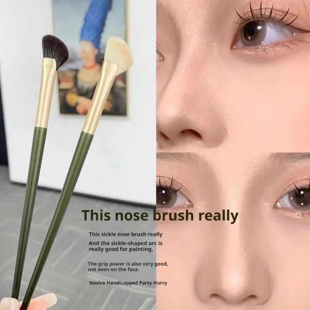 Half Fan Nose Contour Brush – Soft Angled Sculpting Tool