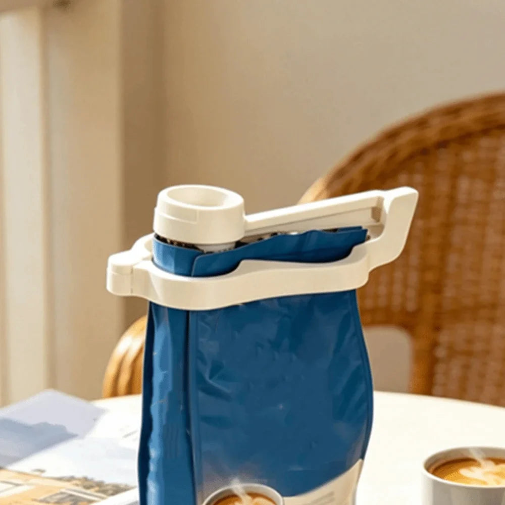 Coffee Bag Sealing Clip with Pour Spout | Moisture-Proof