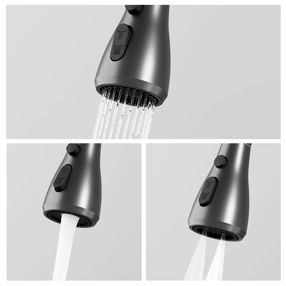3-Mode Pull Out Kitchen Faucet Sprayer Nozzle – Water Saving
