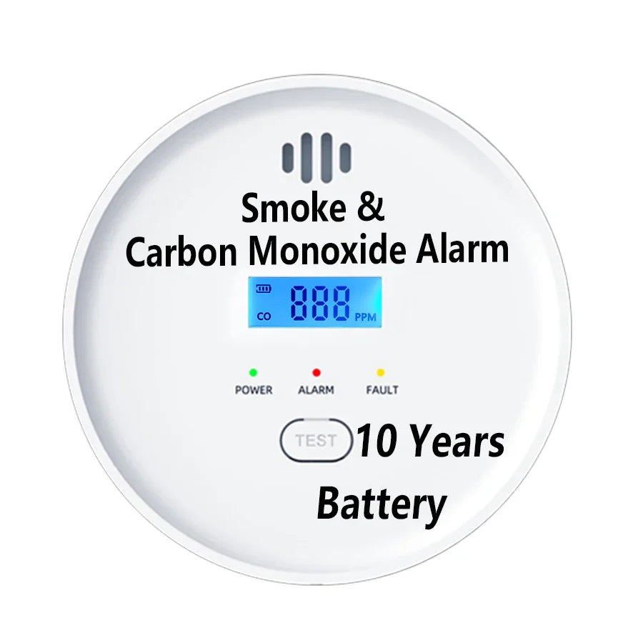 10-Year Smoke & CO Detector Combo | App Alerts, CE & UL