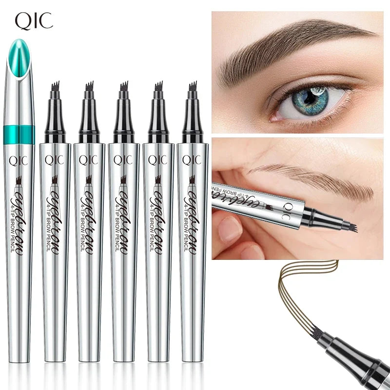 QIC Microblading Eyebrow Pen – 5 Colors, Waterproof Brow Pencil