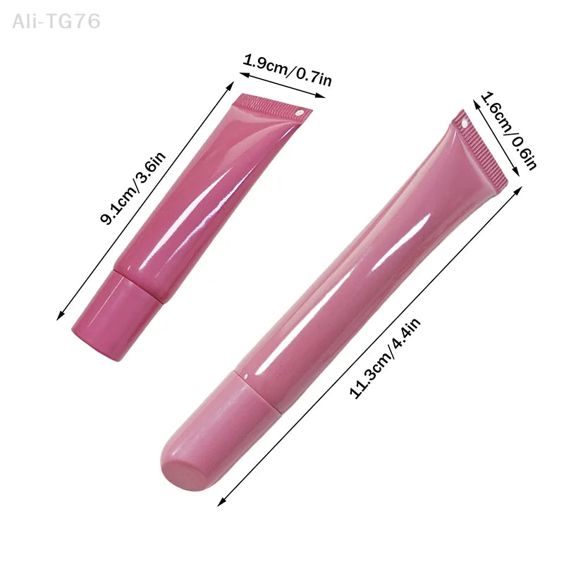 Refillable Lip Gloss Tube with Keychain | 10/15ml DIY