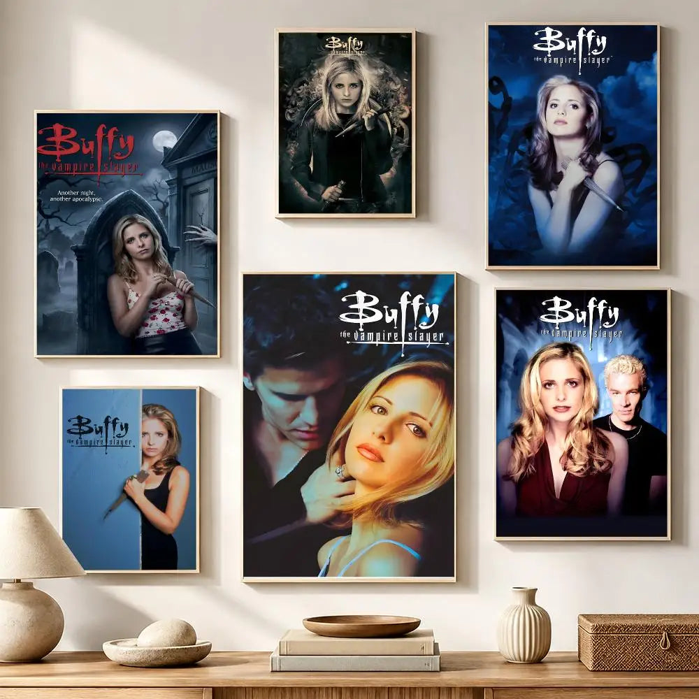 Buffy the Vampire Slayer HD Waterproof PVC Wall Sticker Poster