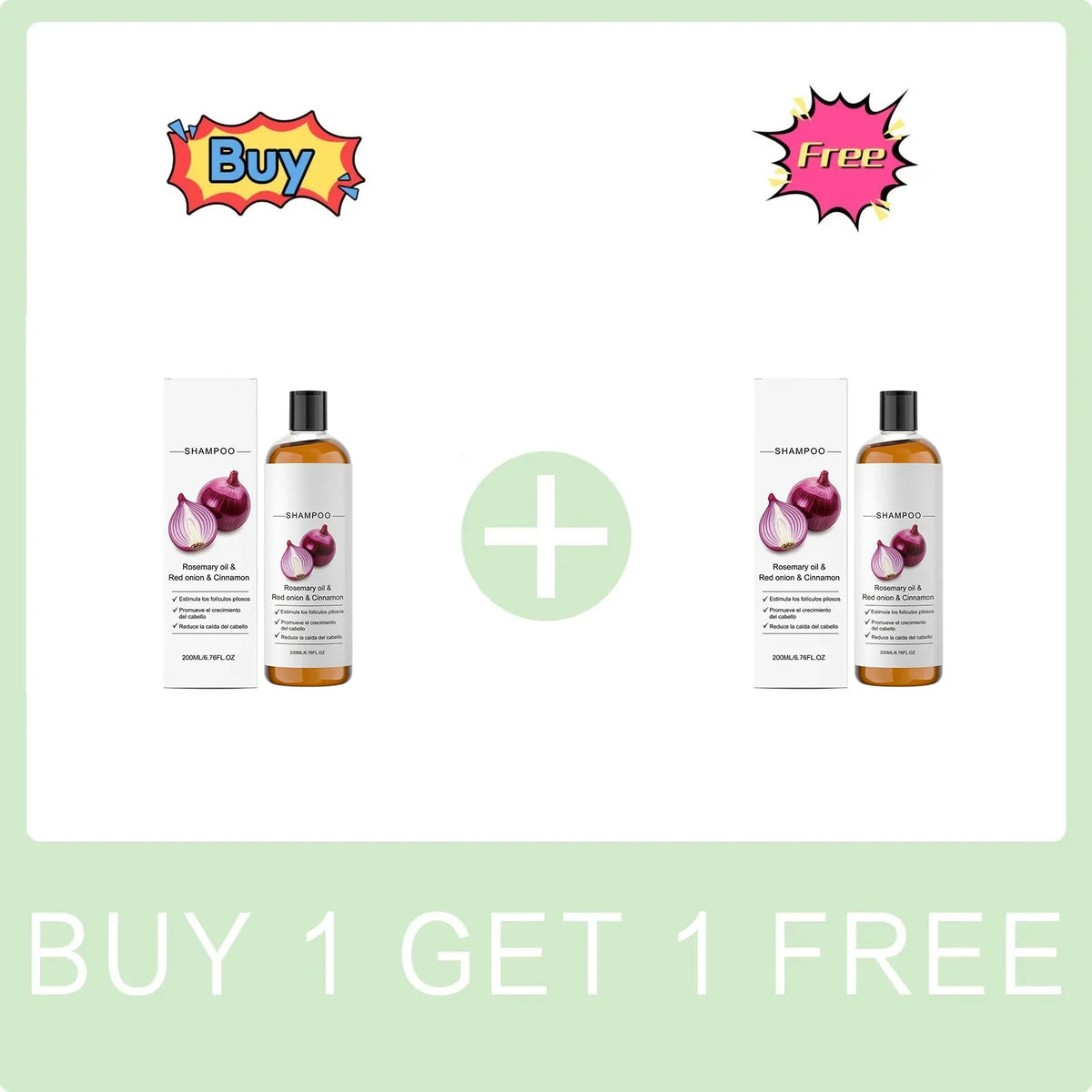 Rosemary Oil Red Onion Shampoo Anti Hair Loss Care Gentle Cleansing