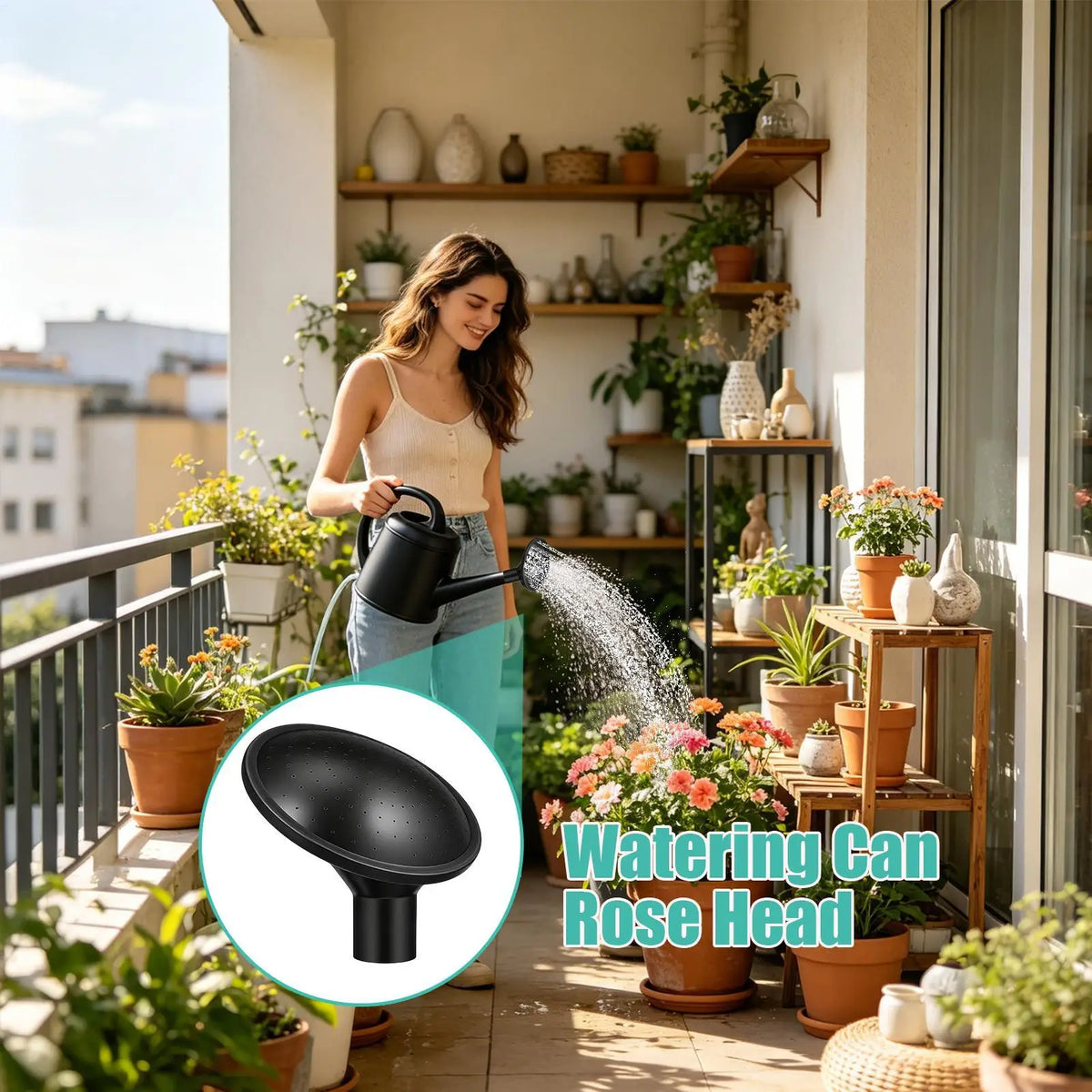 Watering Can Rose Head Replacement Nozzle | Gentle Spray