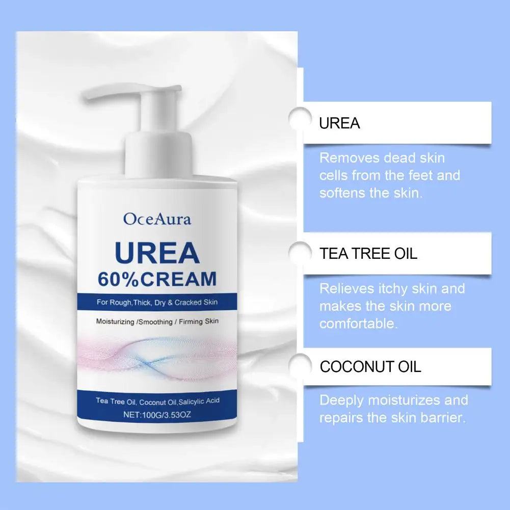 1 Urea 60 Cream Uric Acid Foot Heel Repair Dry Cracked Treatment
