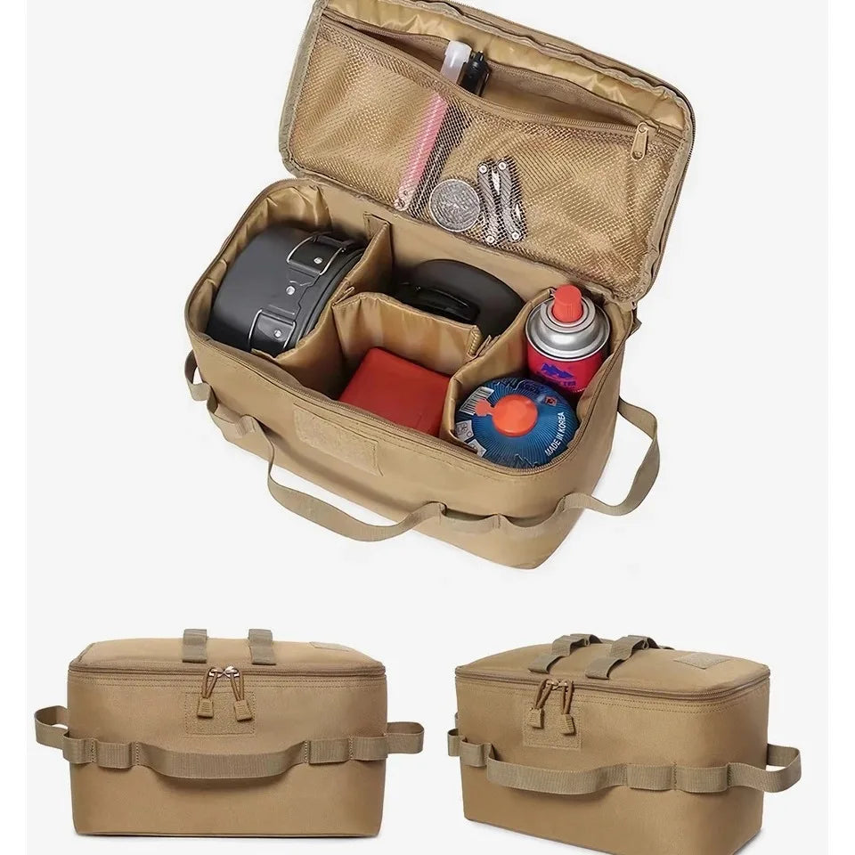 Outdoor Camping Gas Tank Storage Bag Large Capacity Ground Nail Tool