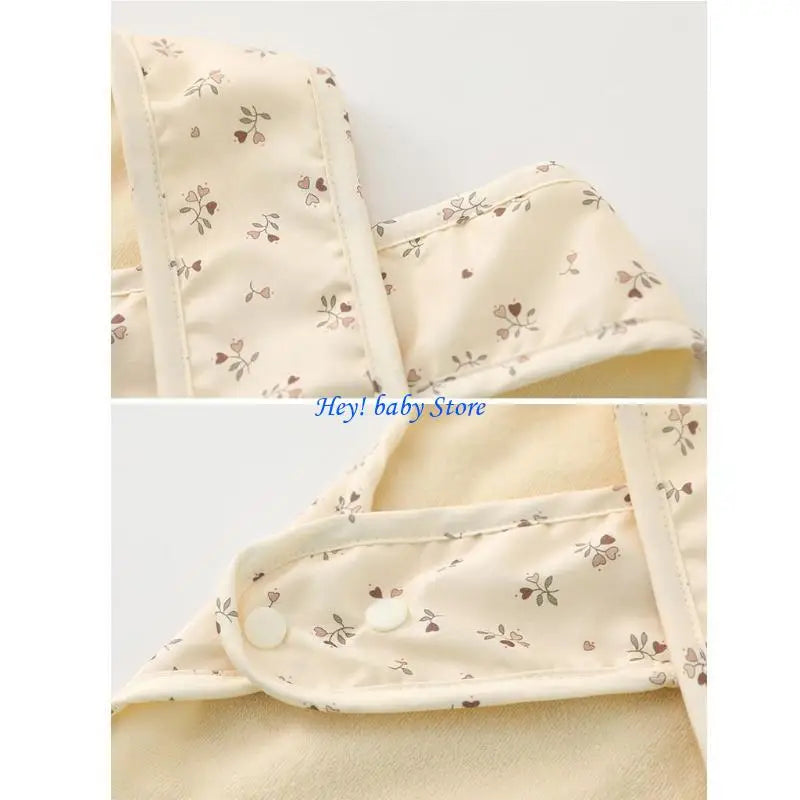 Baby Waterproof Feeding Bib with Pocket | Sleeveless Smock 0–18M