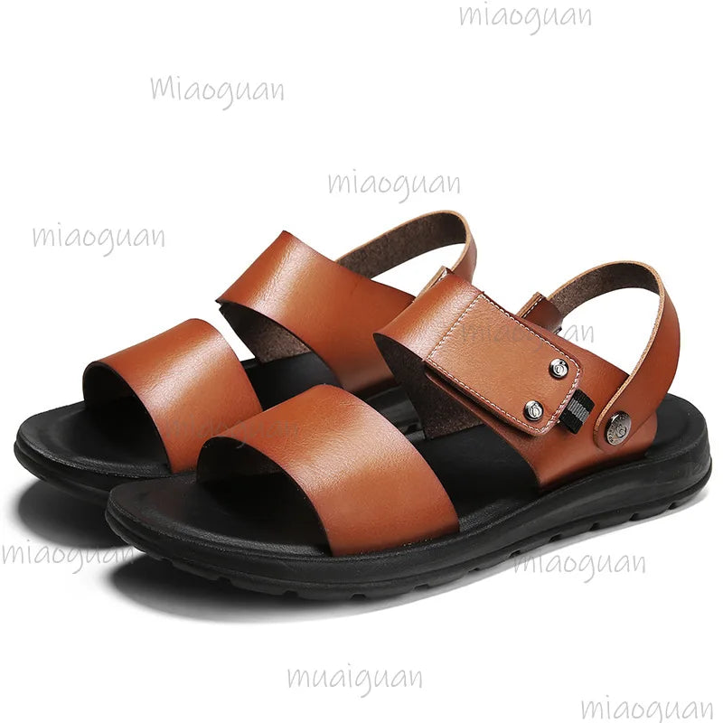Men's Slip-On Beach Sandals – Anti-Slip Soft Sole Summer Shoes
