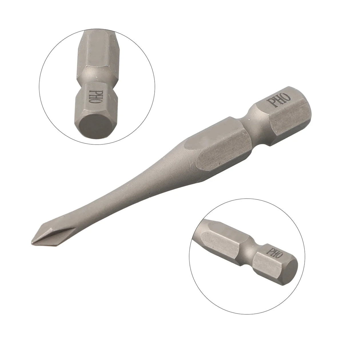 50mm Hex Screwdriver Bits Set – PH1 PH2 PH3 & Slotted SL3–SL6