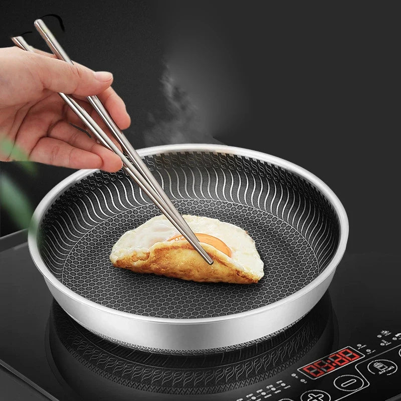 316L Tri-Ply Stainless Steel Frying Pan | Induction & Gas
