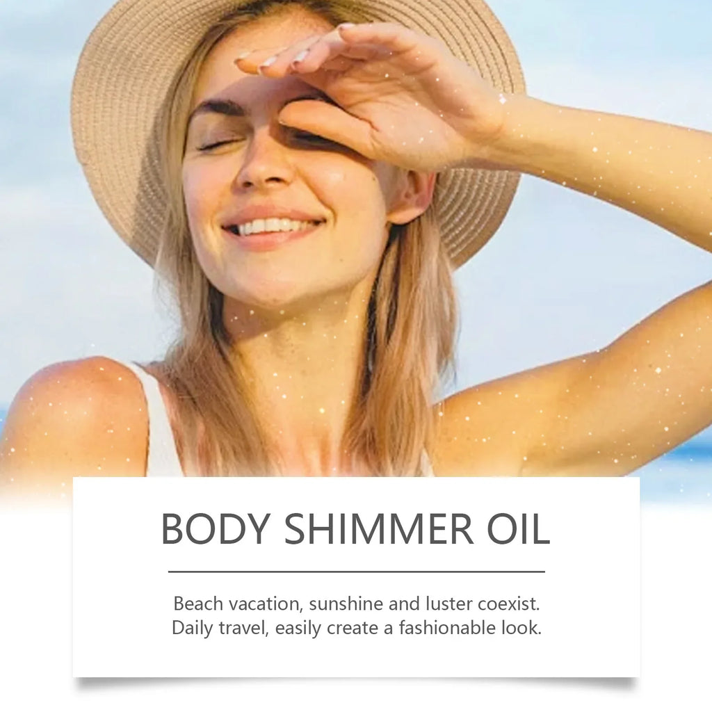 EELHOE 3D Shimmer Body Oil – Diamond Glitter Highlighter 100ml