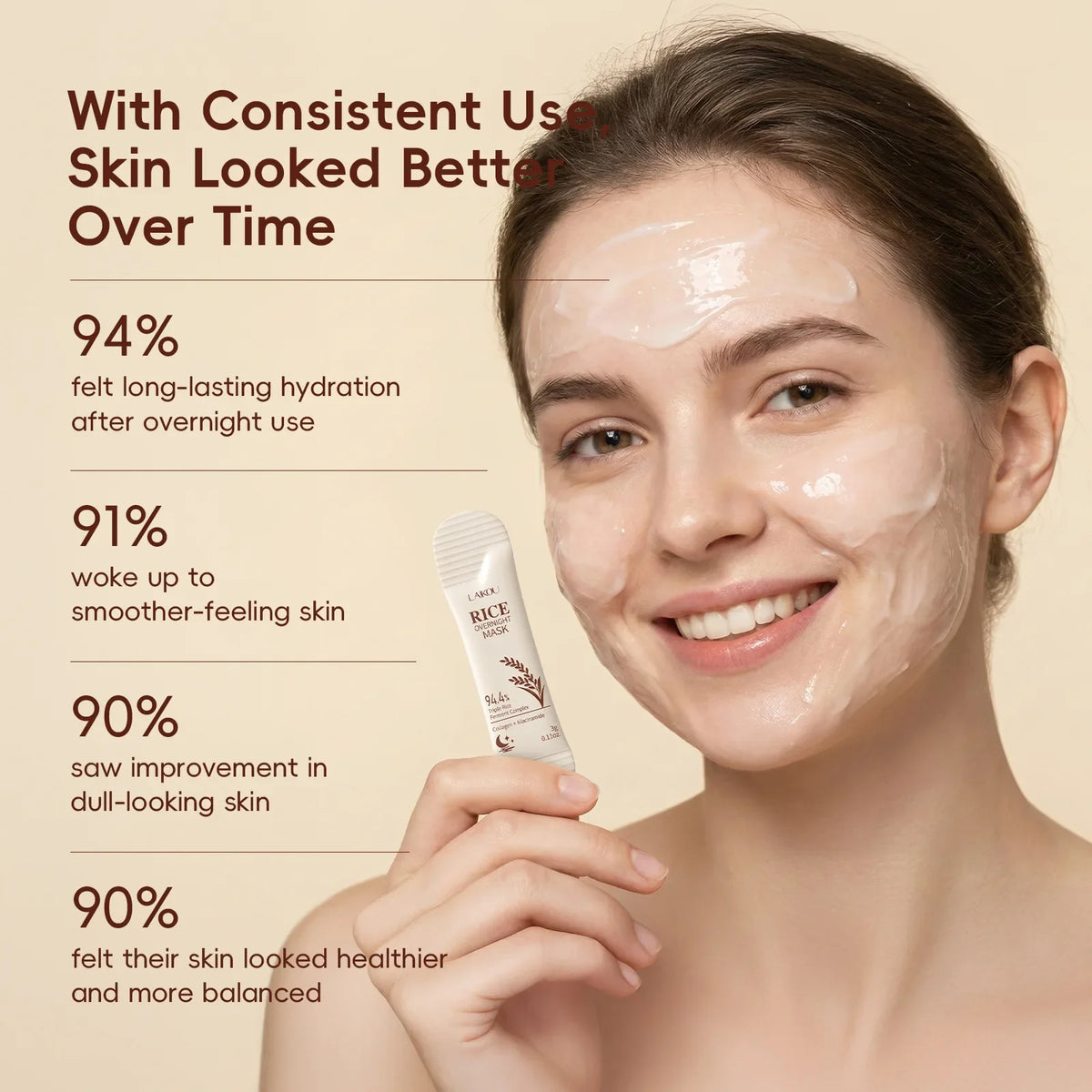 Rice Pulp Brightening Sleep Mask | Korean Skincare