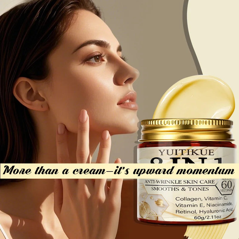 YUITIKUE 8-in-1 Face Cream – Collagen, Retinol & Hyaluronic Acid