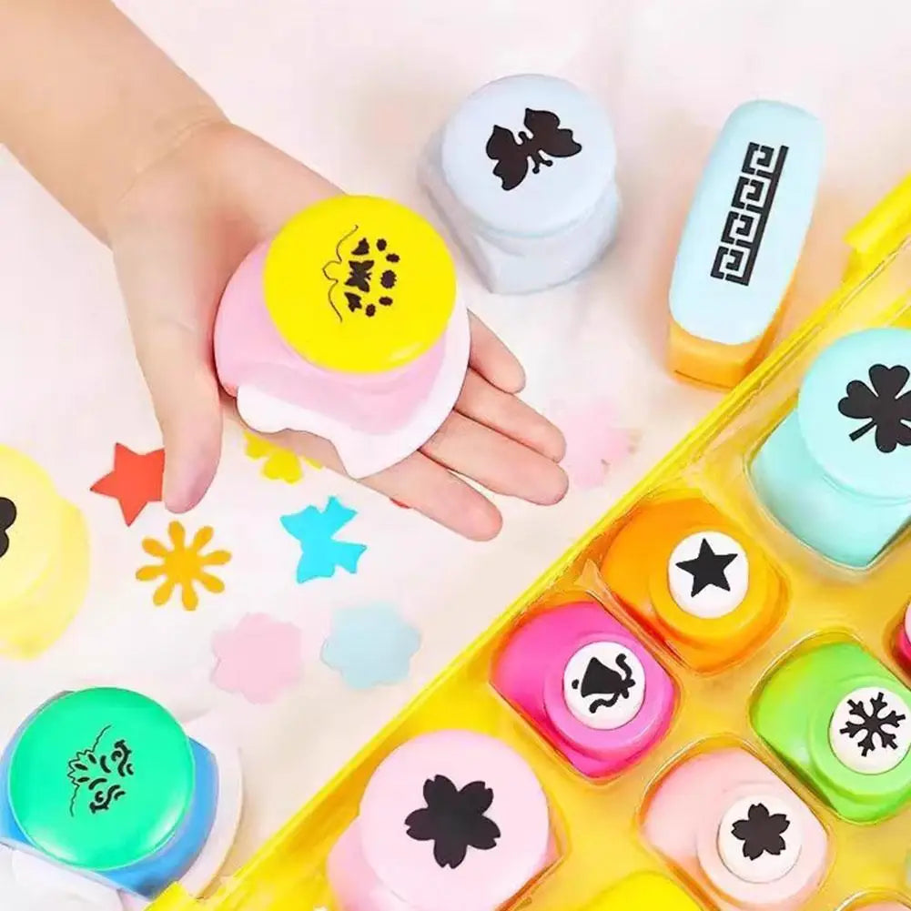 Flower Embossing Punch & Paper Edge Scissors Kit – Kids DIY Craft