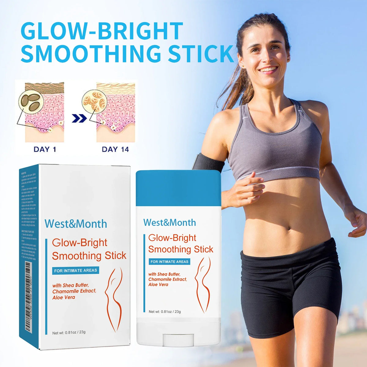 Skin Brightening Stick – Collagen & Even Tone for Body | 23g