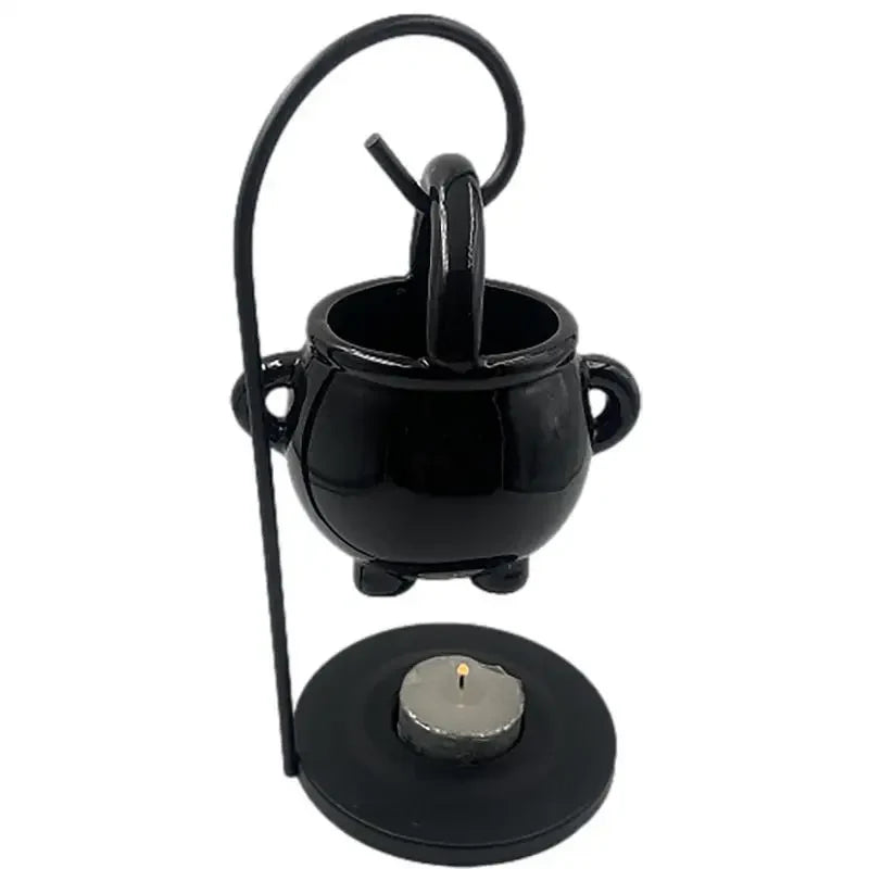 Hanging Cauldron Wax Burner Witch Caldron Pot Candle Holder