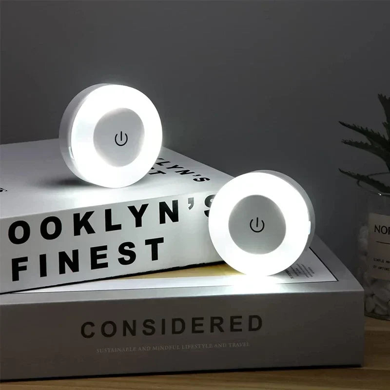 Magnetic LED Night Light – Touch Sensor & USB Rechargeable Lamp