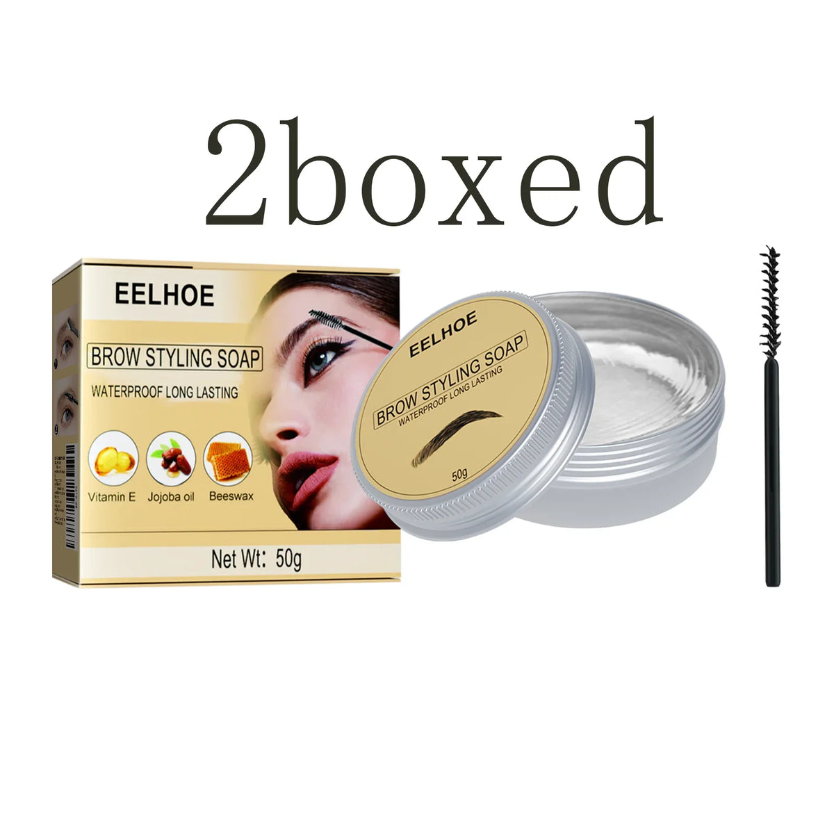 Eelhoe Clear Brow Gel – Smudge-Proof 3D Eyebrow Shaper