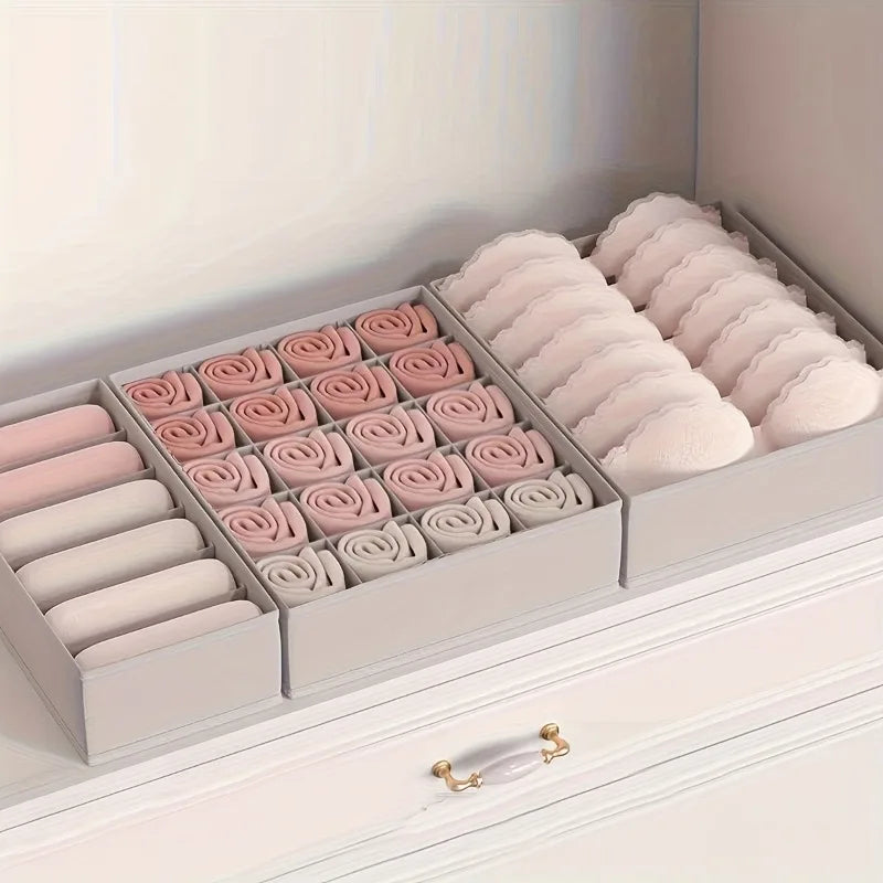 Space Saving Underwear Organizer Multi-compartment Drawer Bras