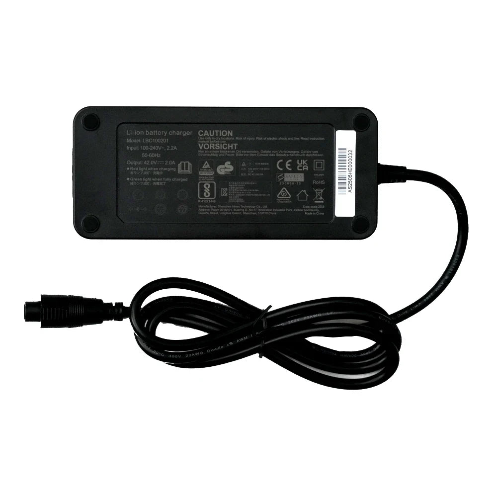 42V 2A E-Bike Charger 5-Pin for Fischer, Batavus, Sparta