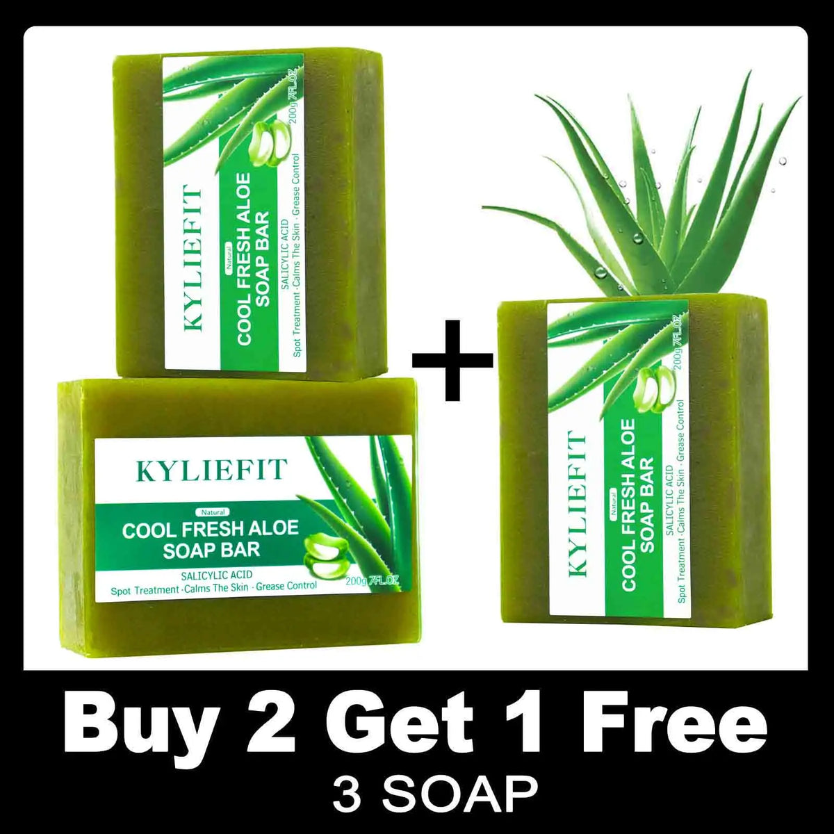 AILKE Aloe Brightening Soap Bar | Dark Spot & Oil Control 200g
