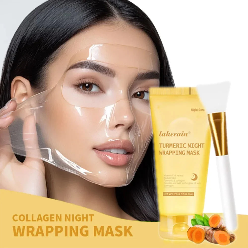 Kojic Acid & Turmeric Overnight Peel-Off Mask – Glowing Skin