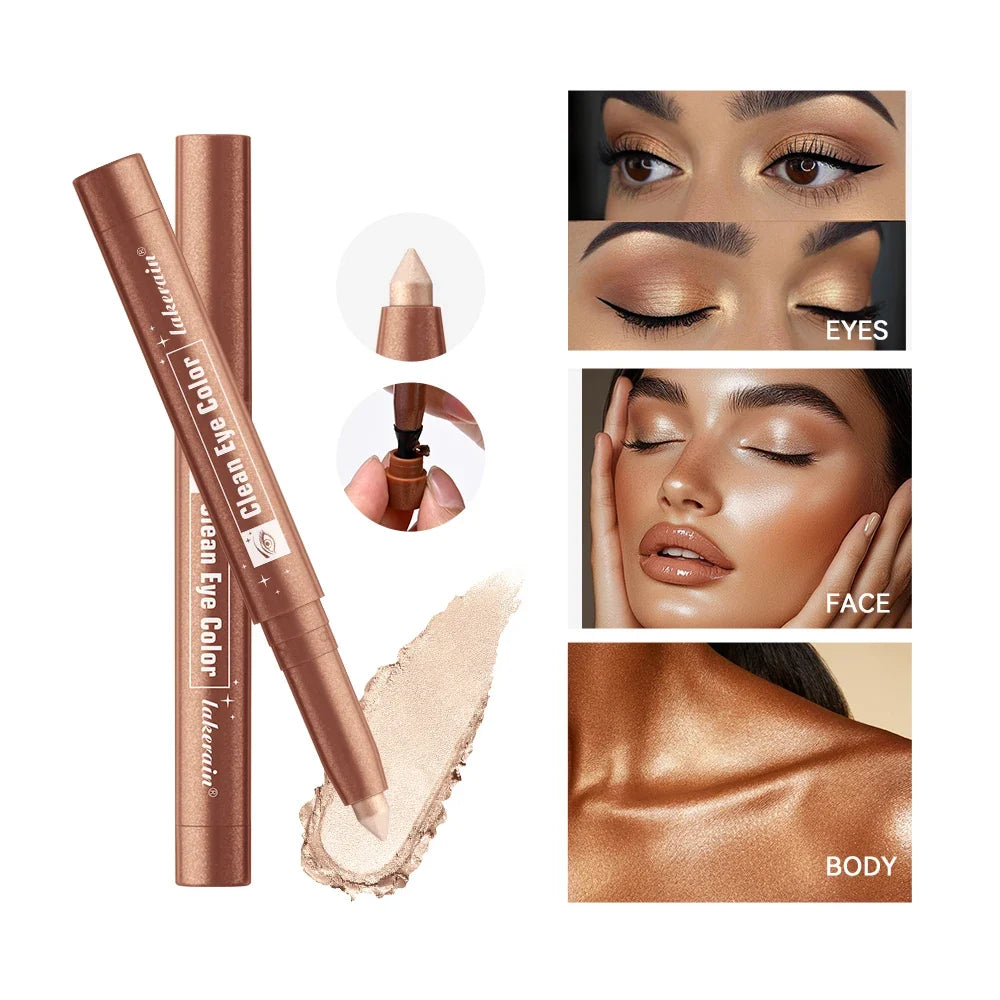 Korean 12-Color Shimmer Eyeshadow & Highlighter Palette
