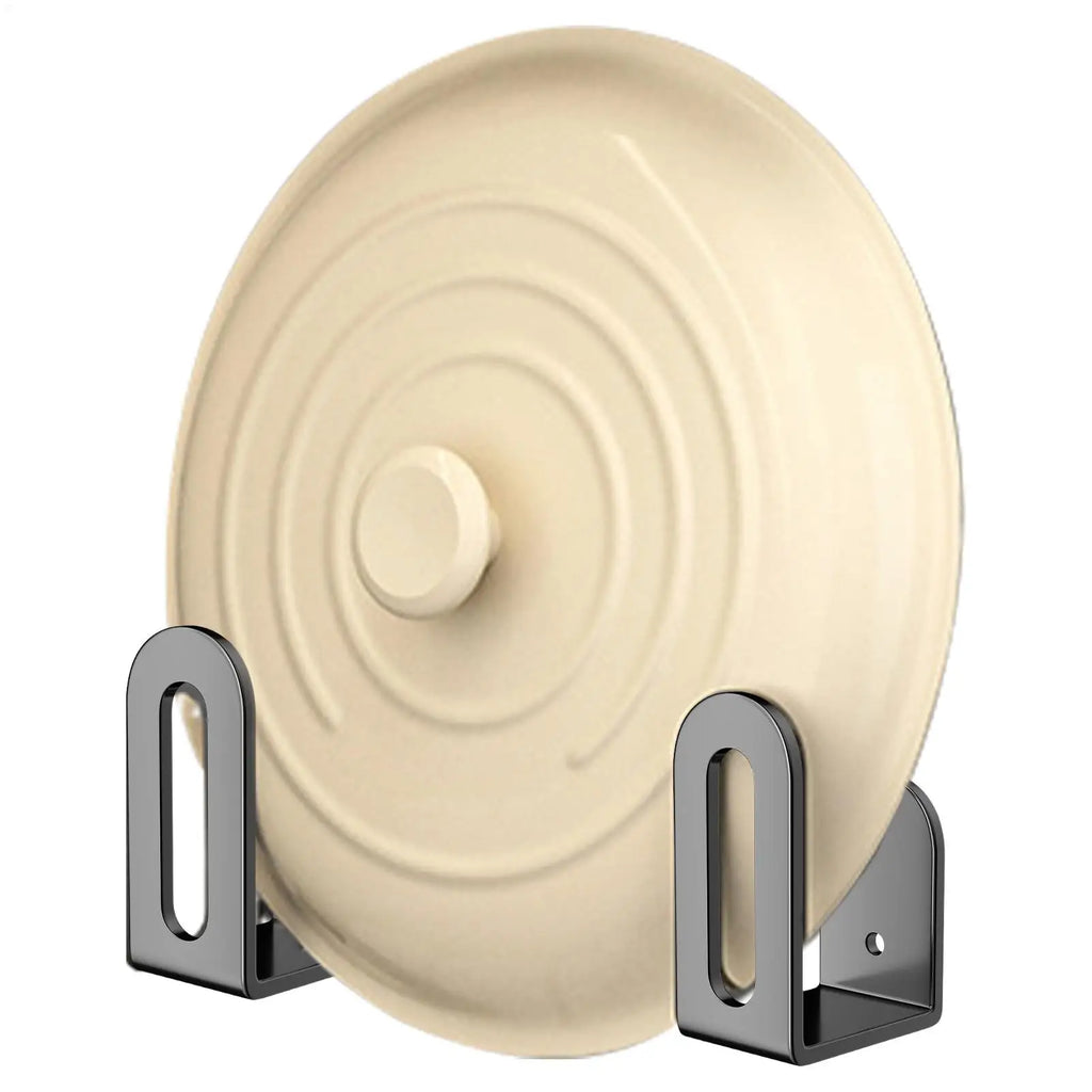 Pot Lid Organizer Wall Mount Hanger Adhesive Rack Space Saving