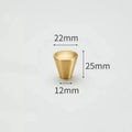 Solid Brass Cabinet Knobs | Modern Gold Furniture Pulls