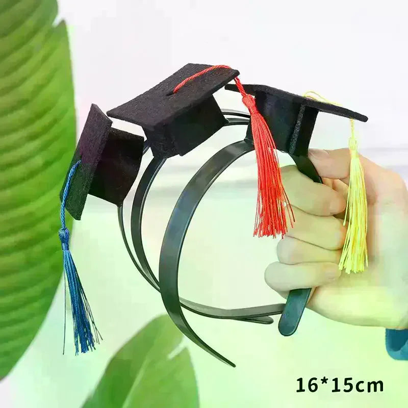 2-Pack Mini Graduation Cap Hair Clips | Party & Photo Prop