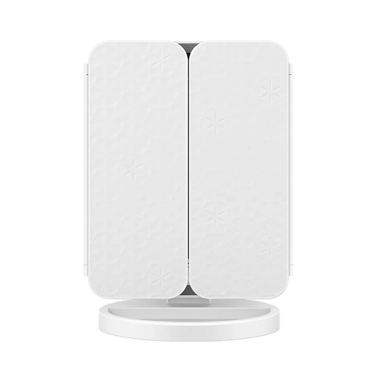 LED Tri-Fold Desktop Vanity Mirror | Touch Sensor Makeup Mirror