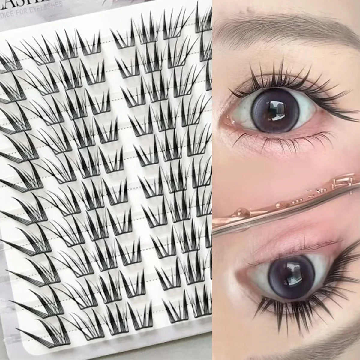 Korean Fluffy Cluster Lashes – Natural DIY Eyelash Extensions