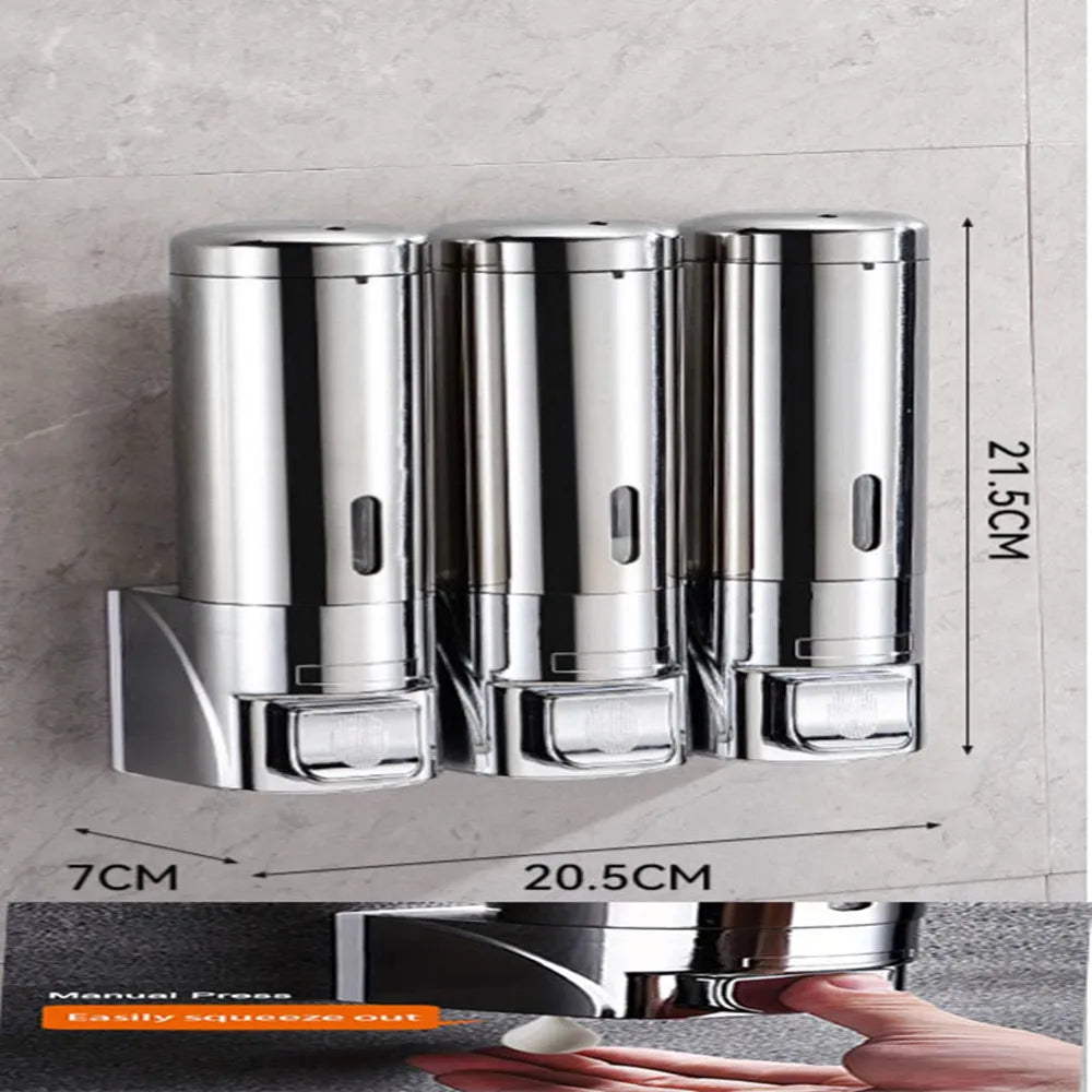 YANKE Wall Mounted Soap Dispenser | Stainless Steel, Battery Free