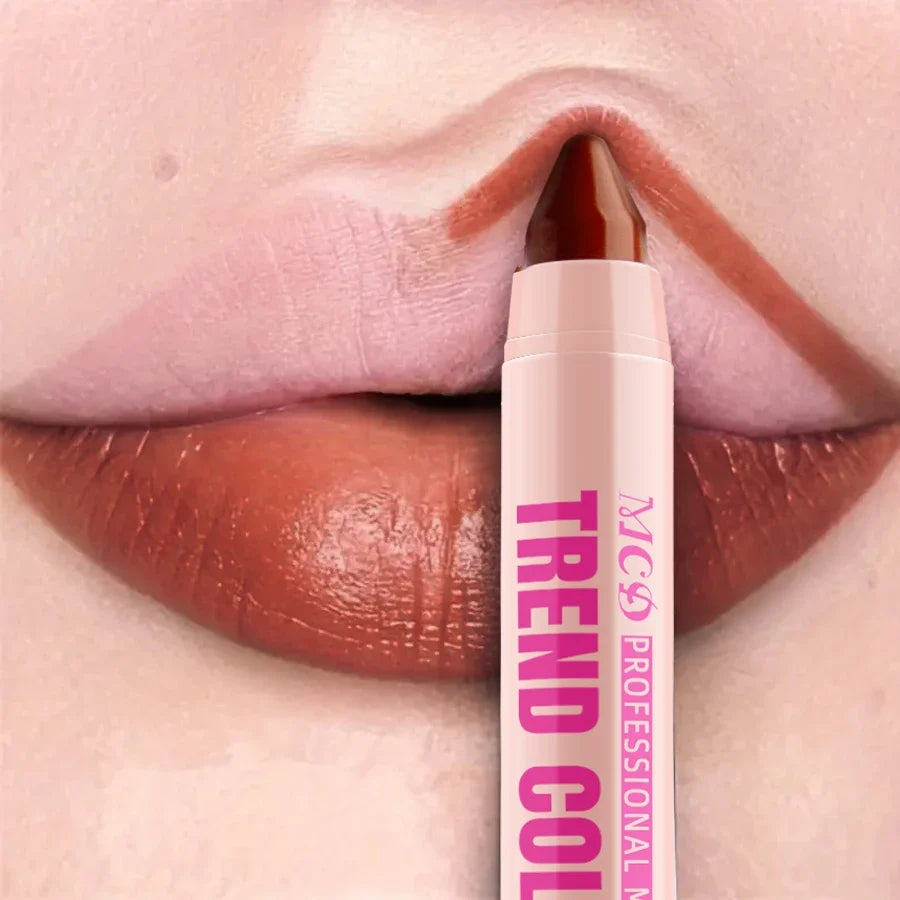 MCD 12-Color Waterproof Lip Liner Pen – Matte & Hydrating