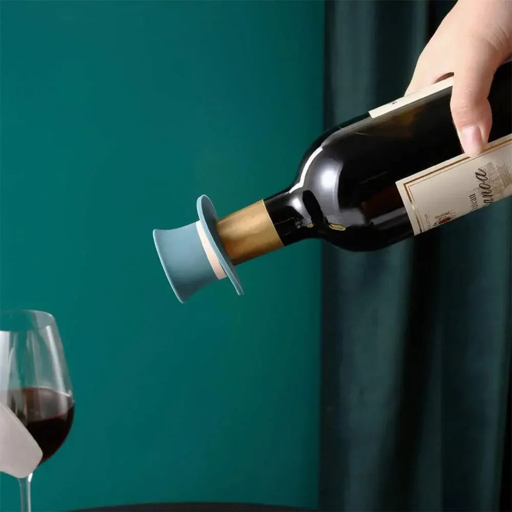 Magic Hat Silicone Wine Bottle Stopper | Top Hat Cork Seal