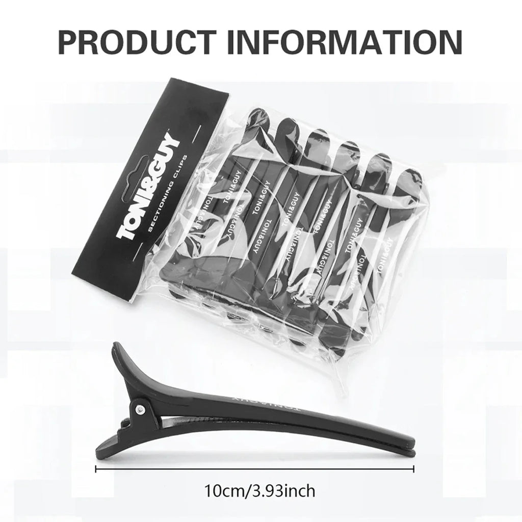 12-Piece Pro Hair Sectioning Clips – Barber & Salon Styling