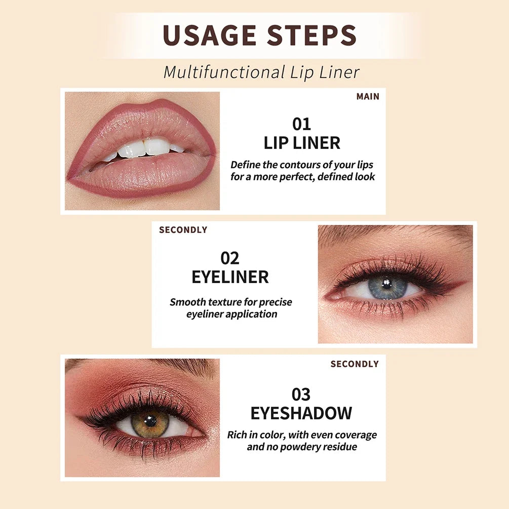 Art Value 12-Color Waterproof Matte Lip Liner Pencil – Long Lasting
