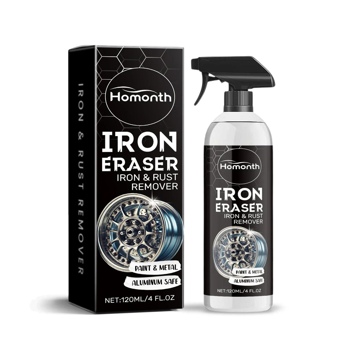 Homonth Rust Remover Spray – Iron & Brake Dust Car Cleaner