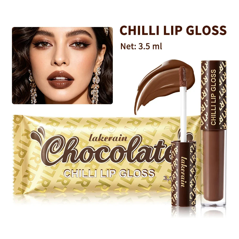 Chocolate Chilli Lip Gloss – Plumping Mirror Finish Gloss