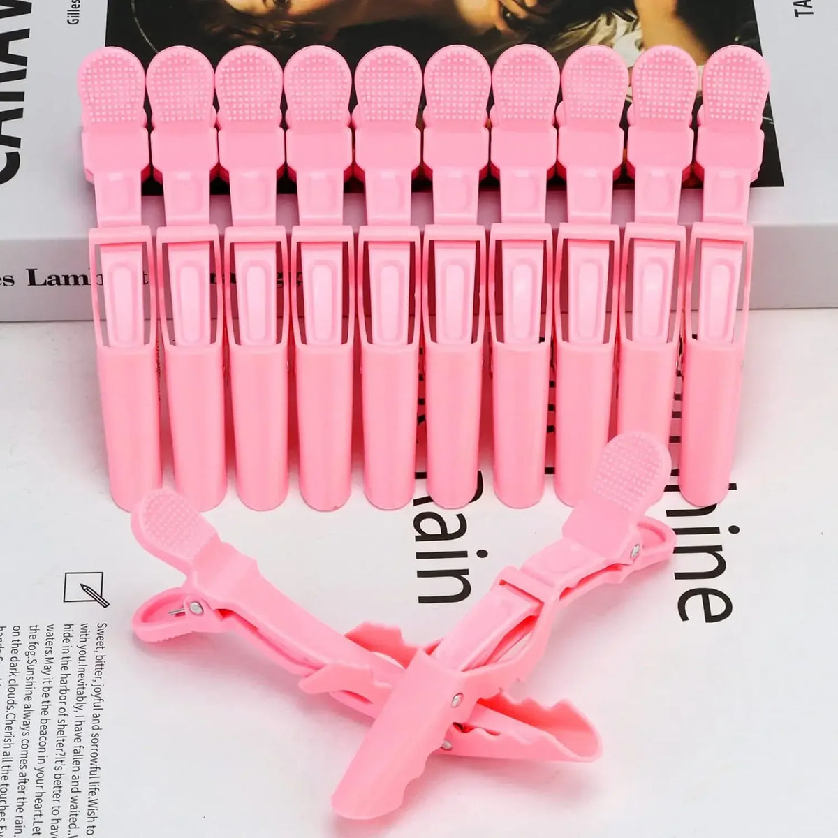6-Piece Alligator Hair Clips – Wide Teeth Double Hinged Styling