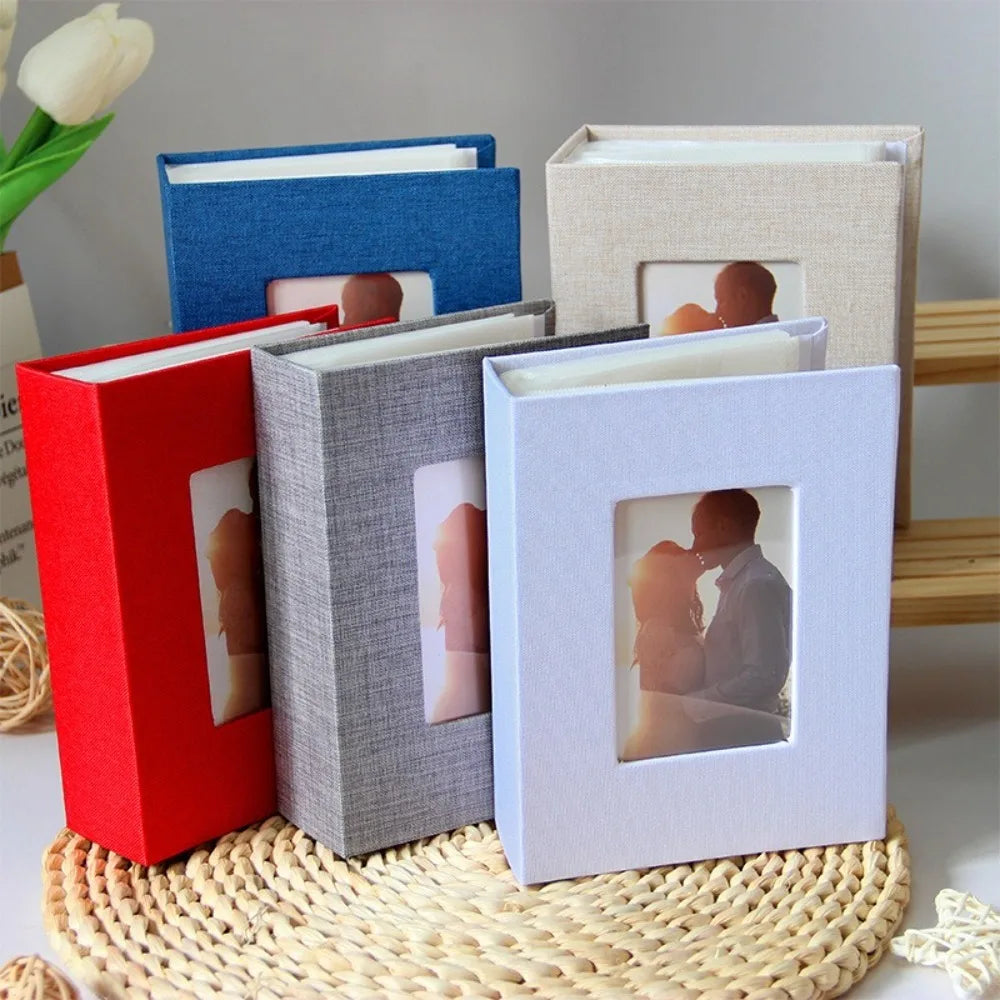 100 Pocket Linen Photo Album – Slip-In 4x6 Picture Storage